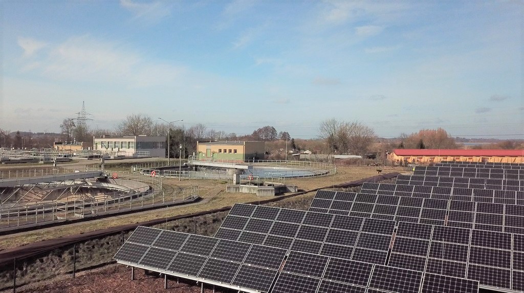 Elektrownia fotowoltaiczna 100 kW na oczyszczalni ścieków w Szczecinku